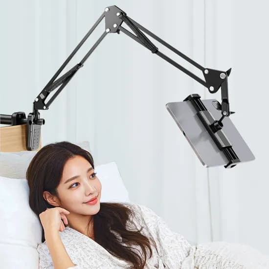 레드에셋 핸드폰 태블릿 거치대, 블랙, 1개