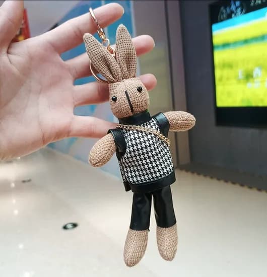 토끼인형 키링 1번토끼 1개