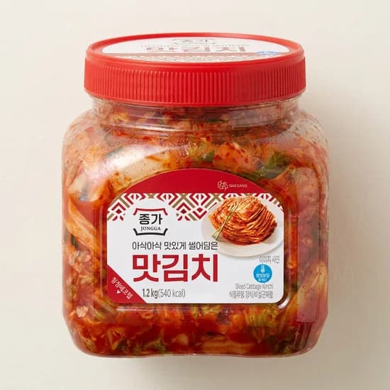 종가 맛김치 1.2kg 2개