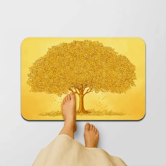 룰루홈 복을 부르는 규조토 발매트 황금나무 돈나무 60x40cm 1개