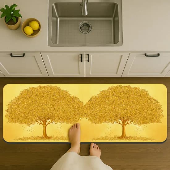 룰루홈 복을 부르는 규조토 발매트 황금나무 돈나무 120x40cm 1개