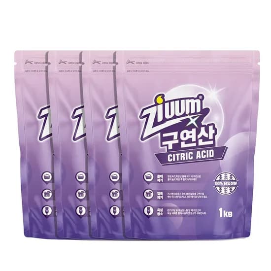 슈가버블 지움 구연산 1kg 4개