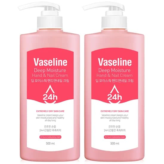 바세린 24h 핸드크림, 500ml, 2개