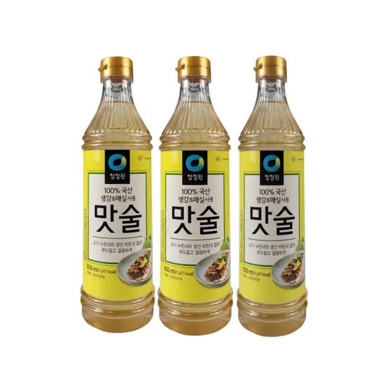 청정원 생강&매실 맛술, 830ml, 3개, 1세트