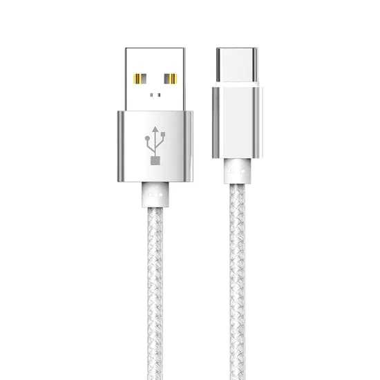 WJT 메탈 고속 충전 케이블, USB-C, 실버, 1.5m, 1개