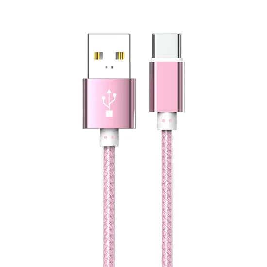 WJT 메탈 고속 충전 케이블 USB-C 핑크 1.5m 1개