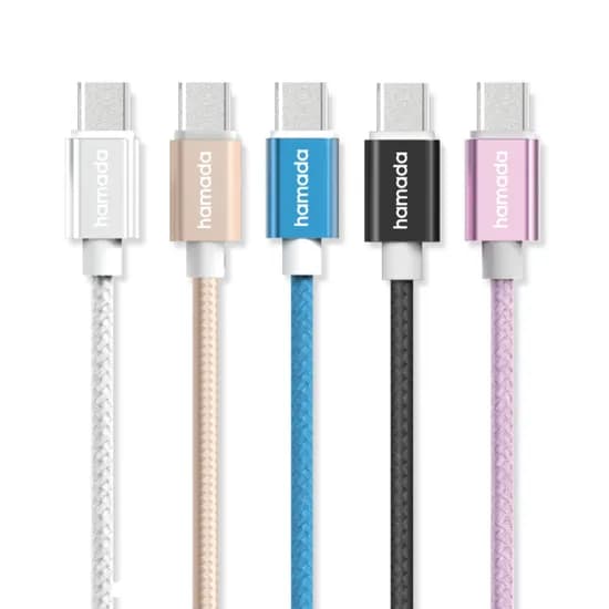 WJT 메탈 고속 충전 케이블, USB-C, 랜덤, 2m, 5개