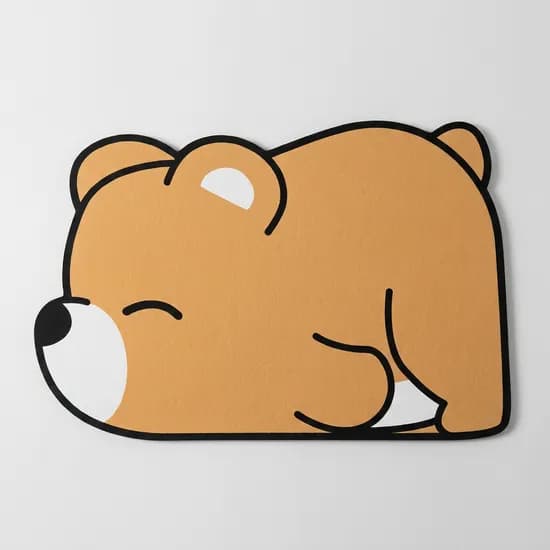 룰루홈 규조토 발매트 스마일곰 40x60cm 1개