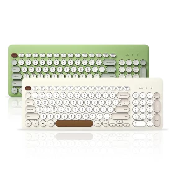 아이노트 저소음 무선 블루투스 키보드 X-key 96RB 크림 1개