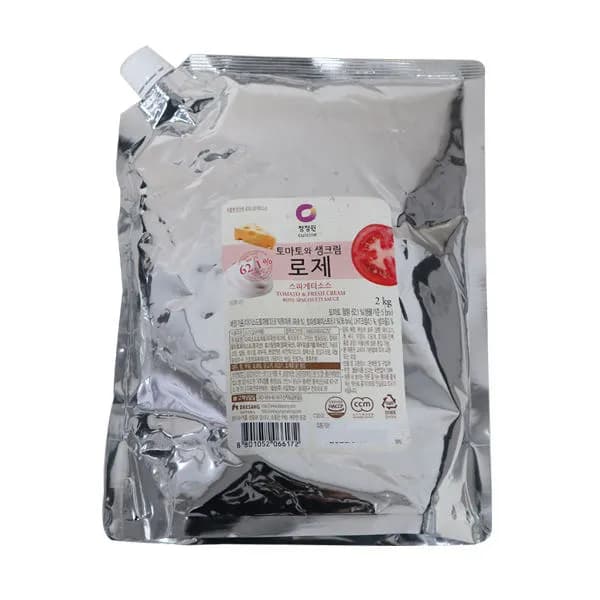 청정원 로제 토마토 스파게티 소스 2kg 1개 14,600원