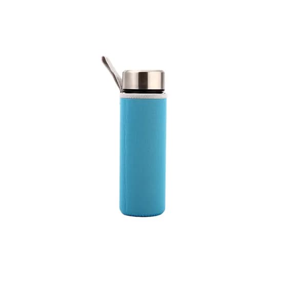 뷰레이터닷컴 베이크 무지 물병가방 텀블러 보틀 물병파우치, 블루, 360ml, 1통