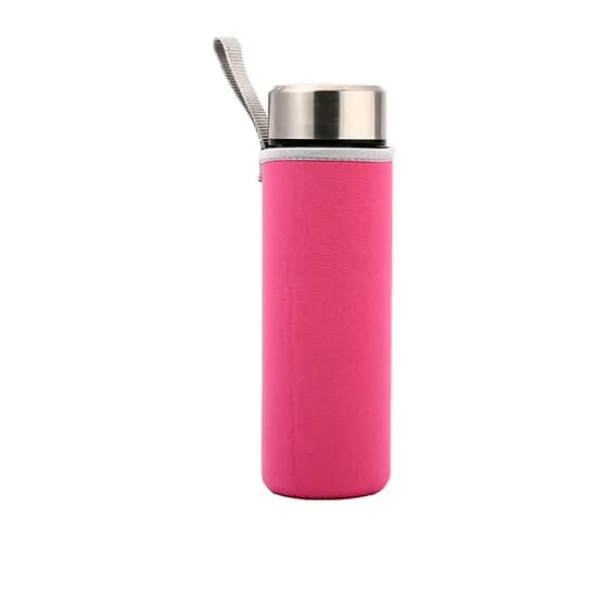 베이크 무지 물병가방 핑크 550ml 1통