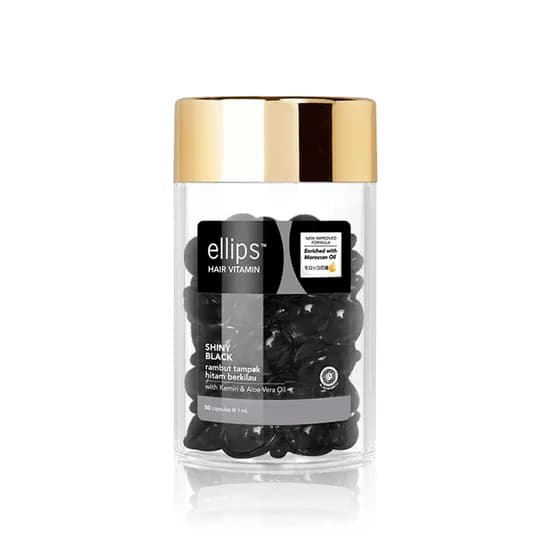 엘립스 헤어 비타민 샤이니 블랙 위드 캔들넛 알로에베라, 50ml, 1개