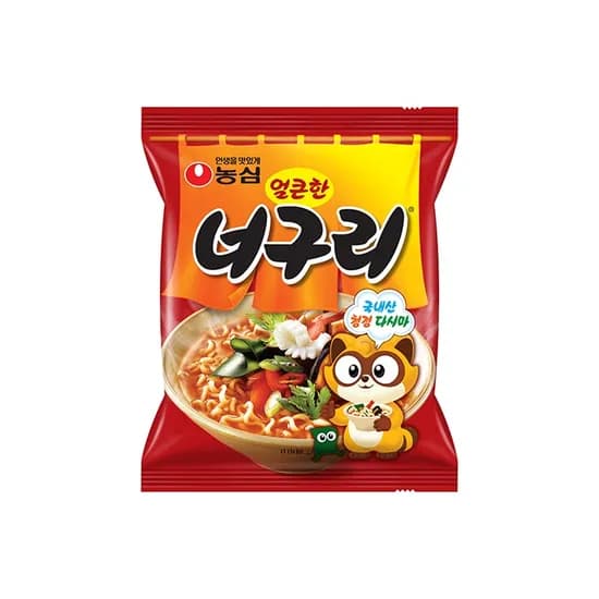 농심 얼큰한 너구리 라면, 120g, 5개입, 1개