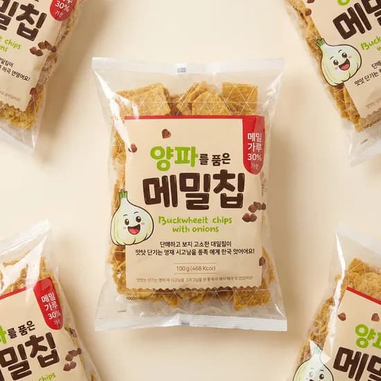 까까무까 양파를 품은 메밀칩 100g 10개