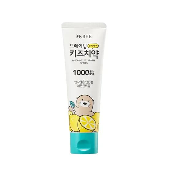 마이비 트레이닝 충치케어 키즈치약 레몬민트향 100g 불소1000ppm 3개