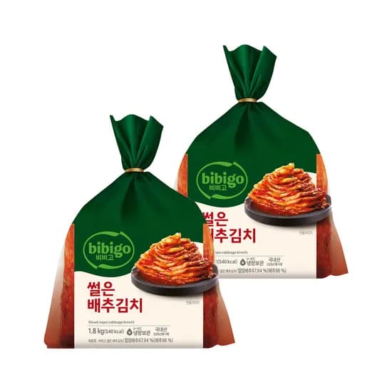 비비고 썰은 배추김치 1.8kg 2개