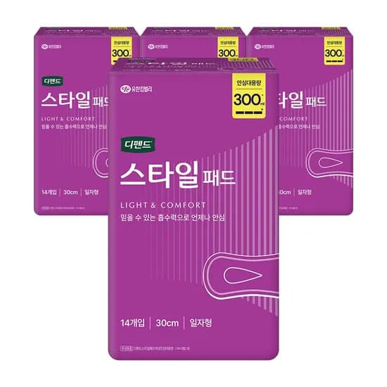 디펜드 스타일 패드 안심대용량 14매 4팩