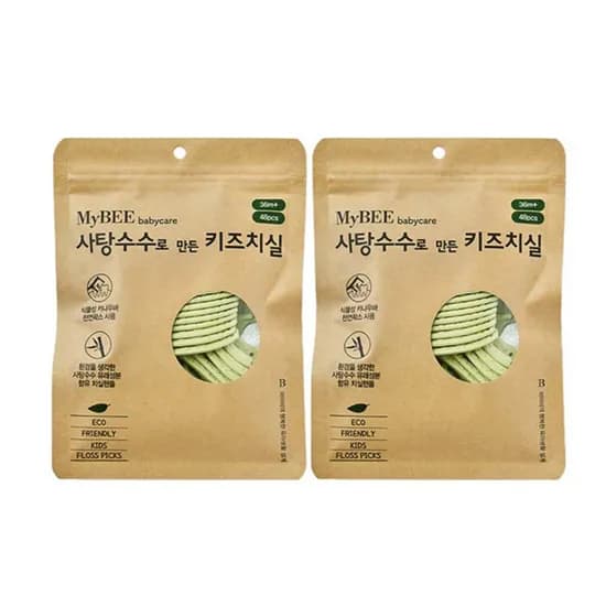 마이비 사탕수수로 만든 키즈치실 48개입 3팩