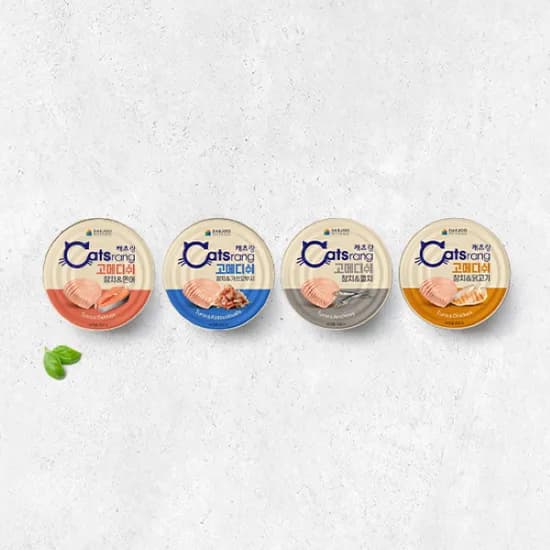 캐츠랑 고메디쉬 고양이 습식 간식 캔, 참치 & 멸치, 160g, 48캔, 1개