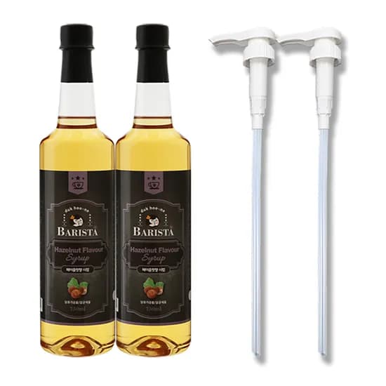 그리심 덕후네 바리스타 헤이즐넛향 시럽 750ml 2병