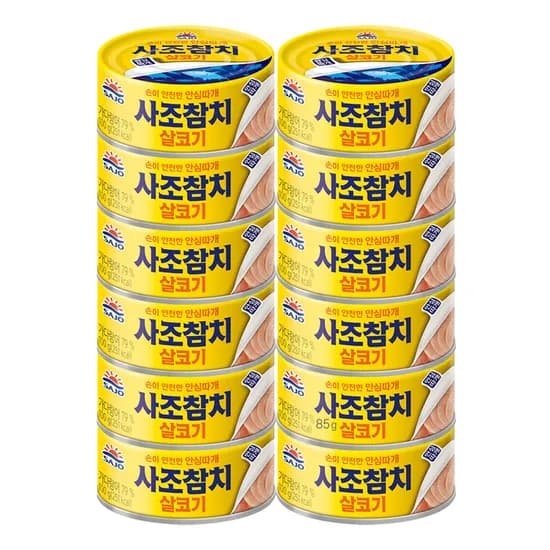 사조 살코기참치 안심따개, 100g, 12개