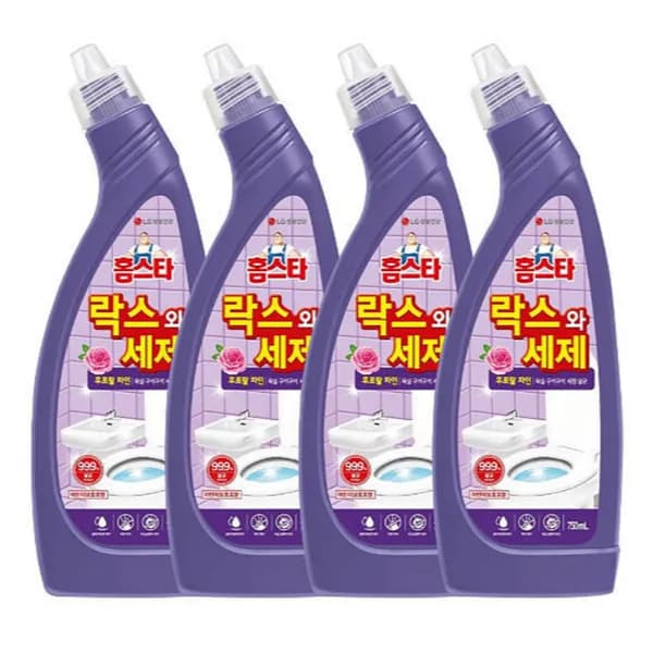 홈스타 락스와세제 후로랄 파인 750ml 4개