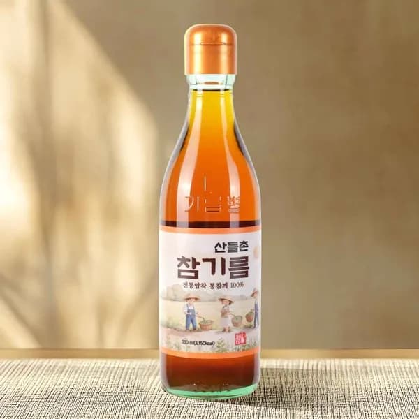 산들촌 전통압착 참기름 350ml 1개 7,900원