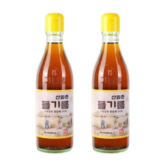 산들촌 통들깨 들기름, 350ml, 2개