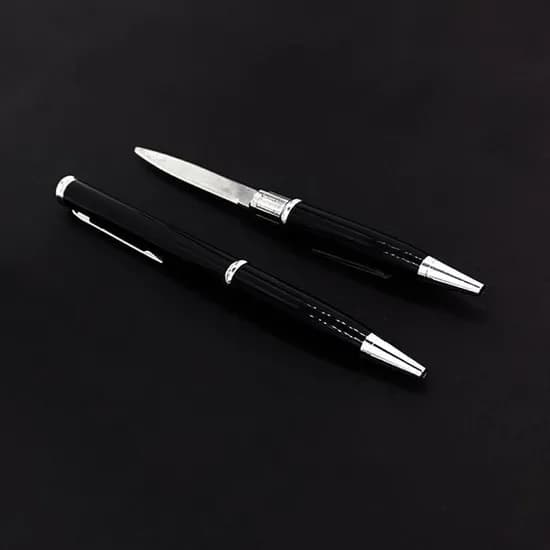 호신용 볼펜칼 블랙 1개