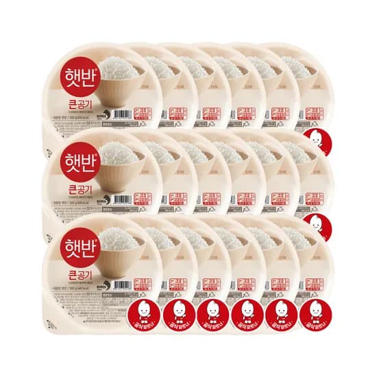 CJ제일제당 햇반 큰공기, 300g, 18개