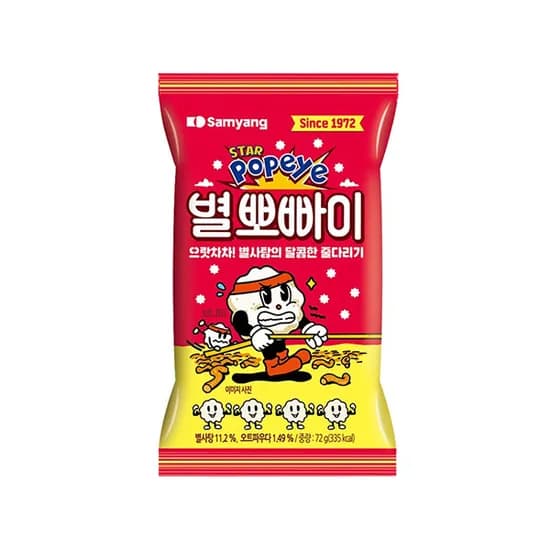 삼양식품 별뽀빠이 72g 12개