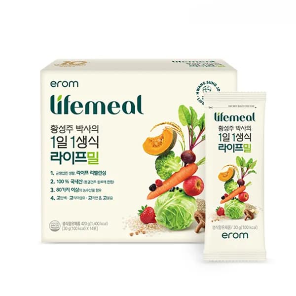 이롬 황성주 1일 1생식 라이프밀 30g 6세트 179,000원