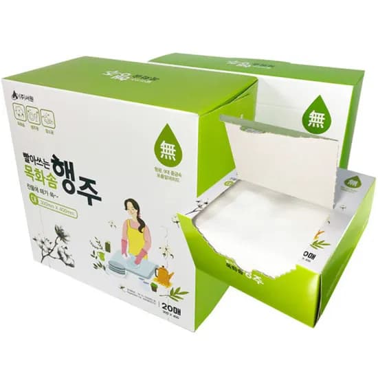 서원 빨아쓰는 목화솜 행주 대형 60매 3개