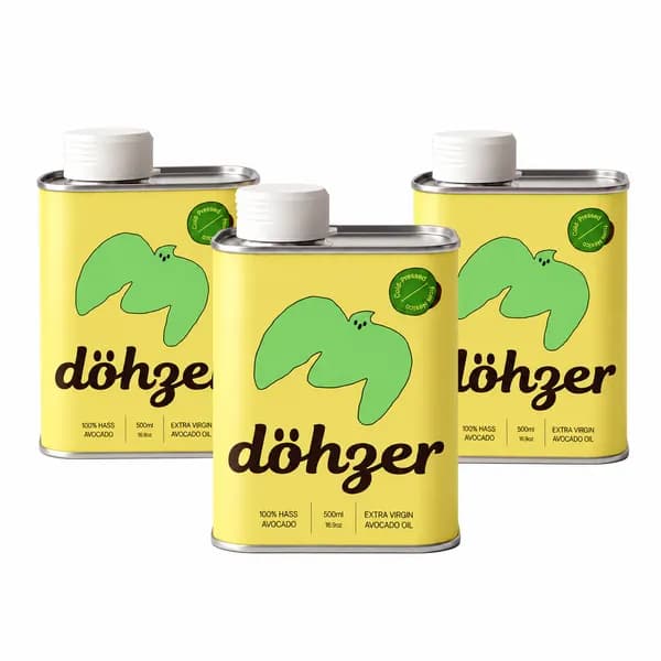 도저 빛차단 틴케이스 냉압착 엑스트라버진 아보카도 오일 500ml 3개