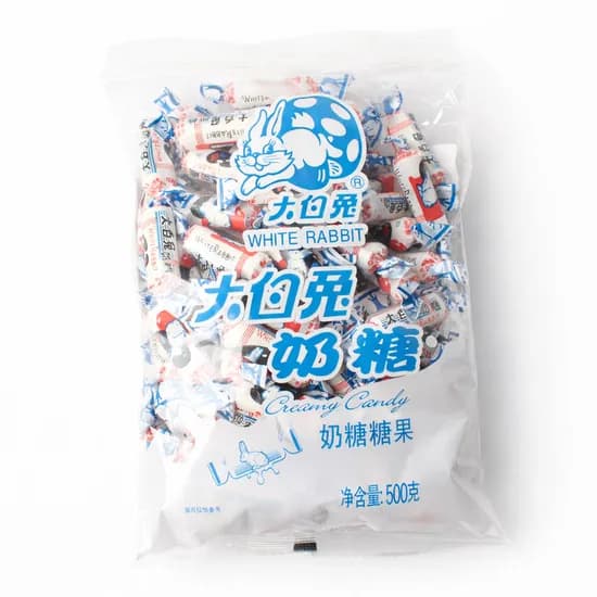 화이트래빗 우유 누가 캔디 500g 1개