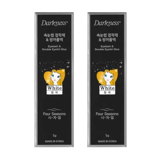 다크니스 쌍꺼풀액 & 속눈썹접착제 흰색 5g 2개 10,000원