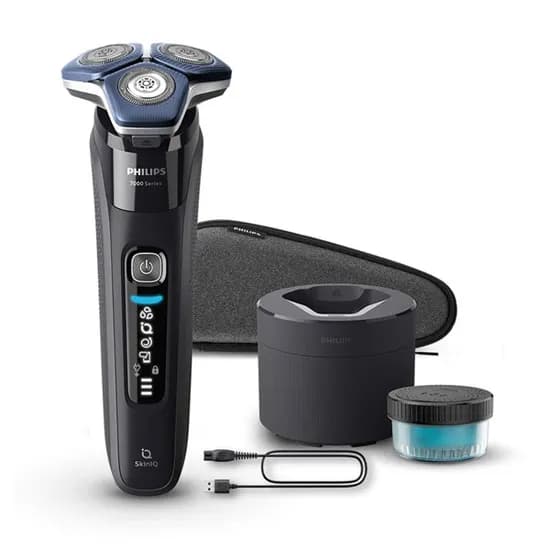 필립스 SkinIQ 7000 시리즈 전기면도기, S7886/70, 블랙, 1개