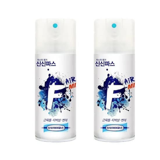 신신제약 신신파스 뿌리는 스프레이 에어파스 F 미니 100ml 1개입 2개