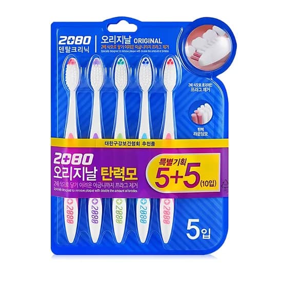 2080 오리지날 탄력모 칫솔 10개입