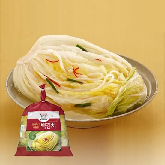 종가집 국내산 백김치 1kg 1개