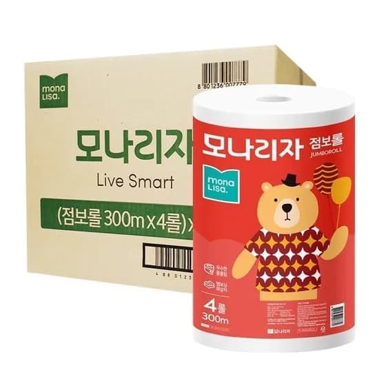 모나리자 점보롤 화장지 2겹 300m 16롤 1박스