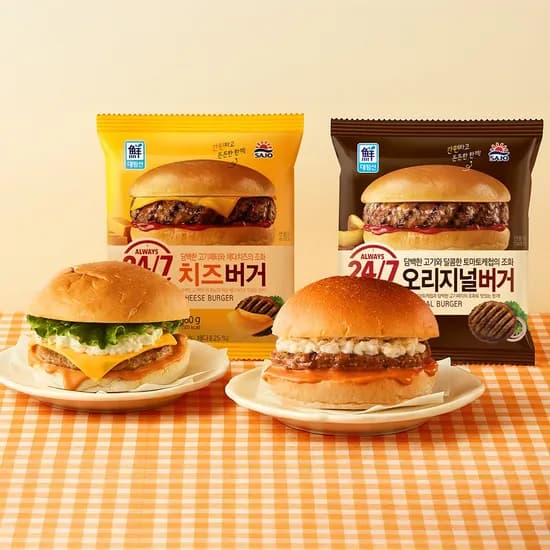 사조대림 햄버거 오리지널버거 150g 6개 외 1종 12개