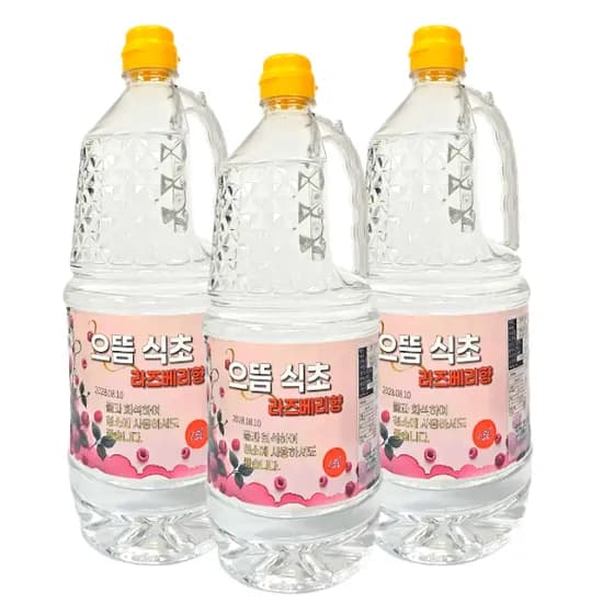 으뜸 식초 청소용 라즈베리향 1.5L 3개
