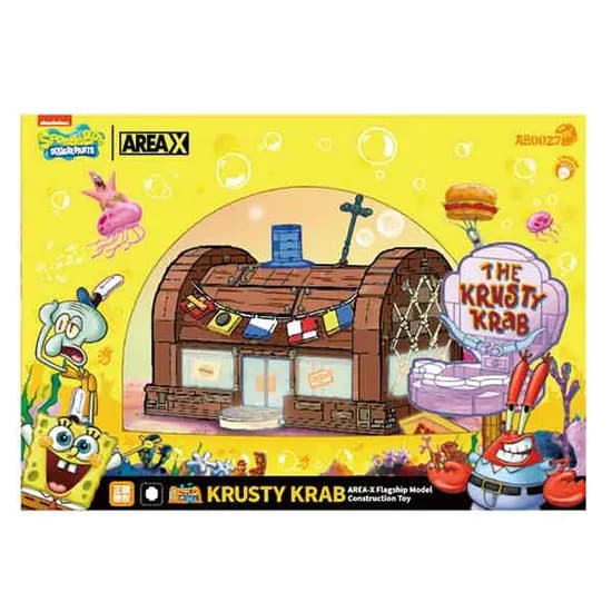 미미월드 스펀지밥 집게리아 블록 Krusty Krab, 혼합색상, 1개