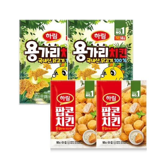하림 용가리치킨 300g 2개 외 팝콘치킨