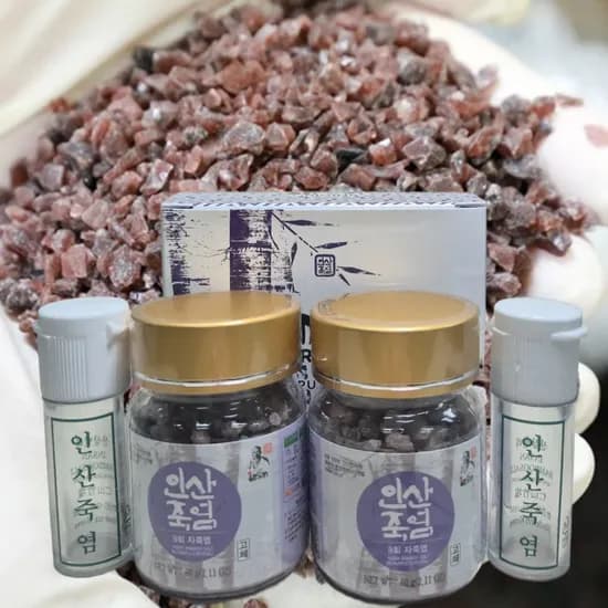 인산죽염 9회 자죽염 고체세트 60g 2개