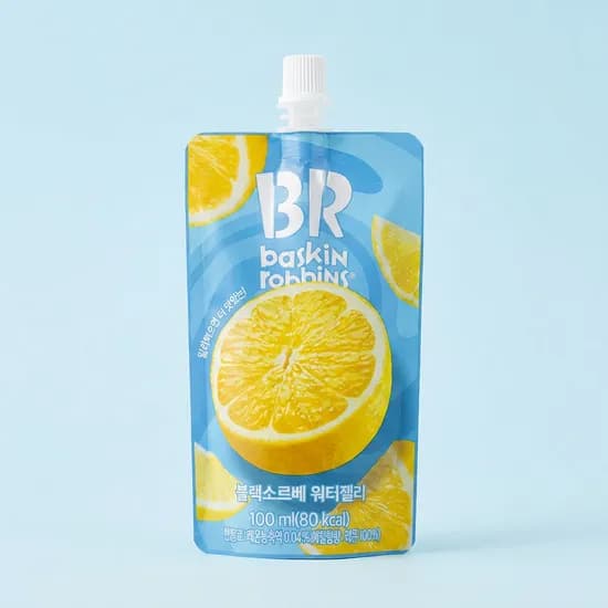 배스킨라빈스 블랙소르베 워터젤리 100ml 10개