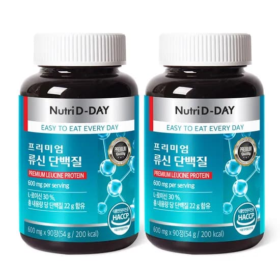 뉴트리디데이 프리미엄 류신 단백질 50g 2개