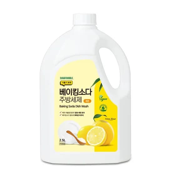 슈가버블 베이킹소다 주방세제 레몬 2.5L 1개